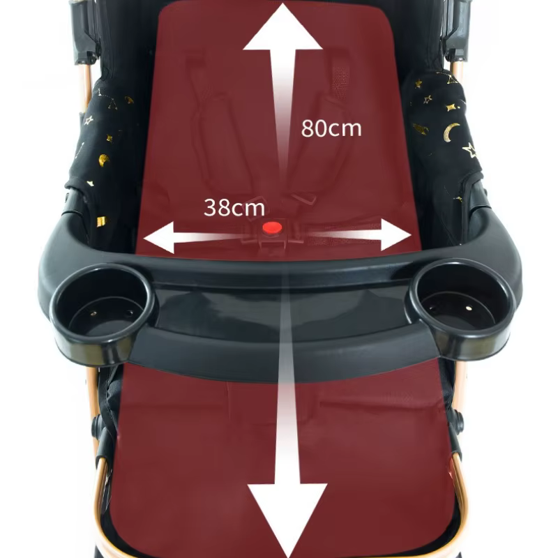 Poussette double détachable pour deuxième enfant, peut s'asseoir ou s'allonger, poussette pliable po