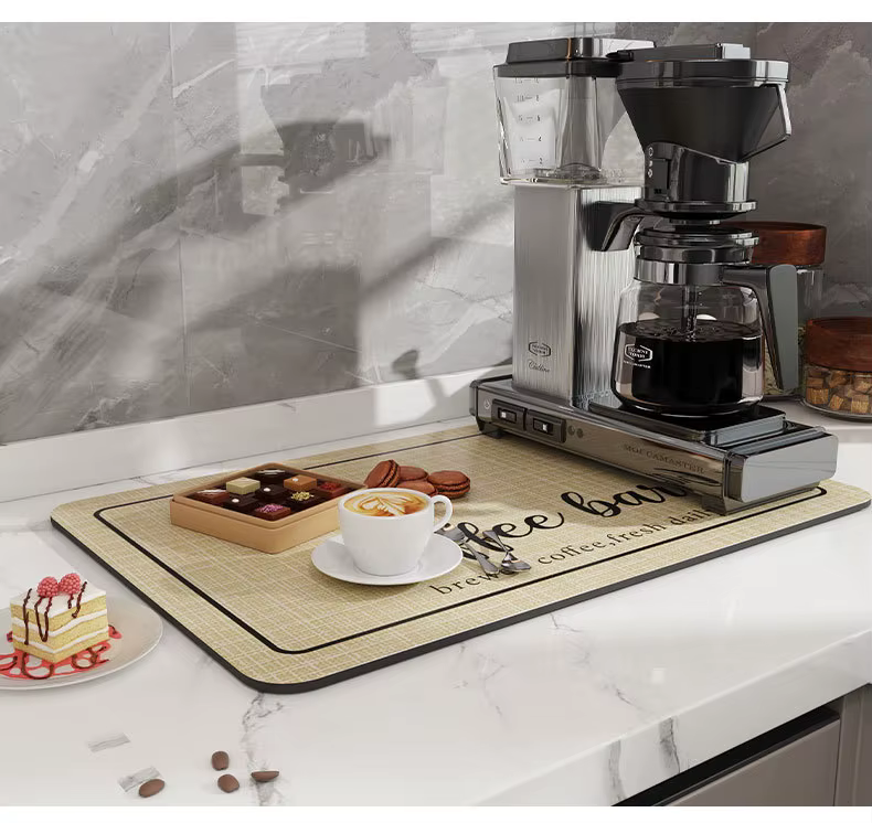 Tapis de Machine à café chaude, sans nettoyage, technologie antisalissure, coussin de contrôle de l'