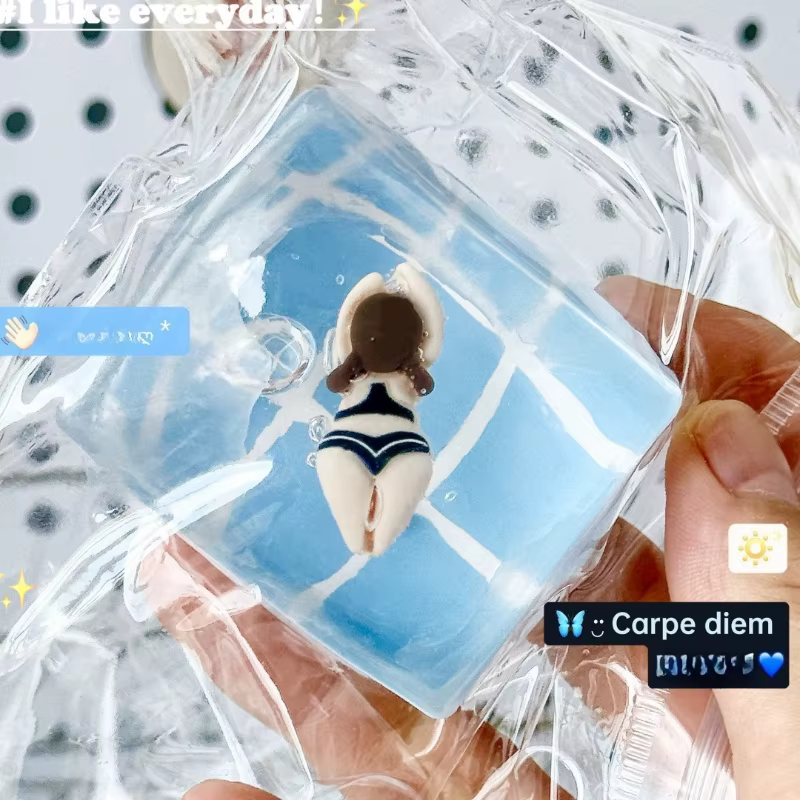Jouets à presser pour piscine, 1 pièce, soulagement du Stress en maltose, jouet Fidget à rebond lent