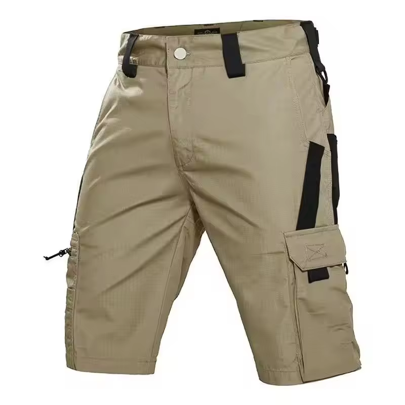 Pantalon de travail militaire vert pour hommes, short d'entraînement de Camouflage de couleur unie, 