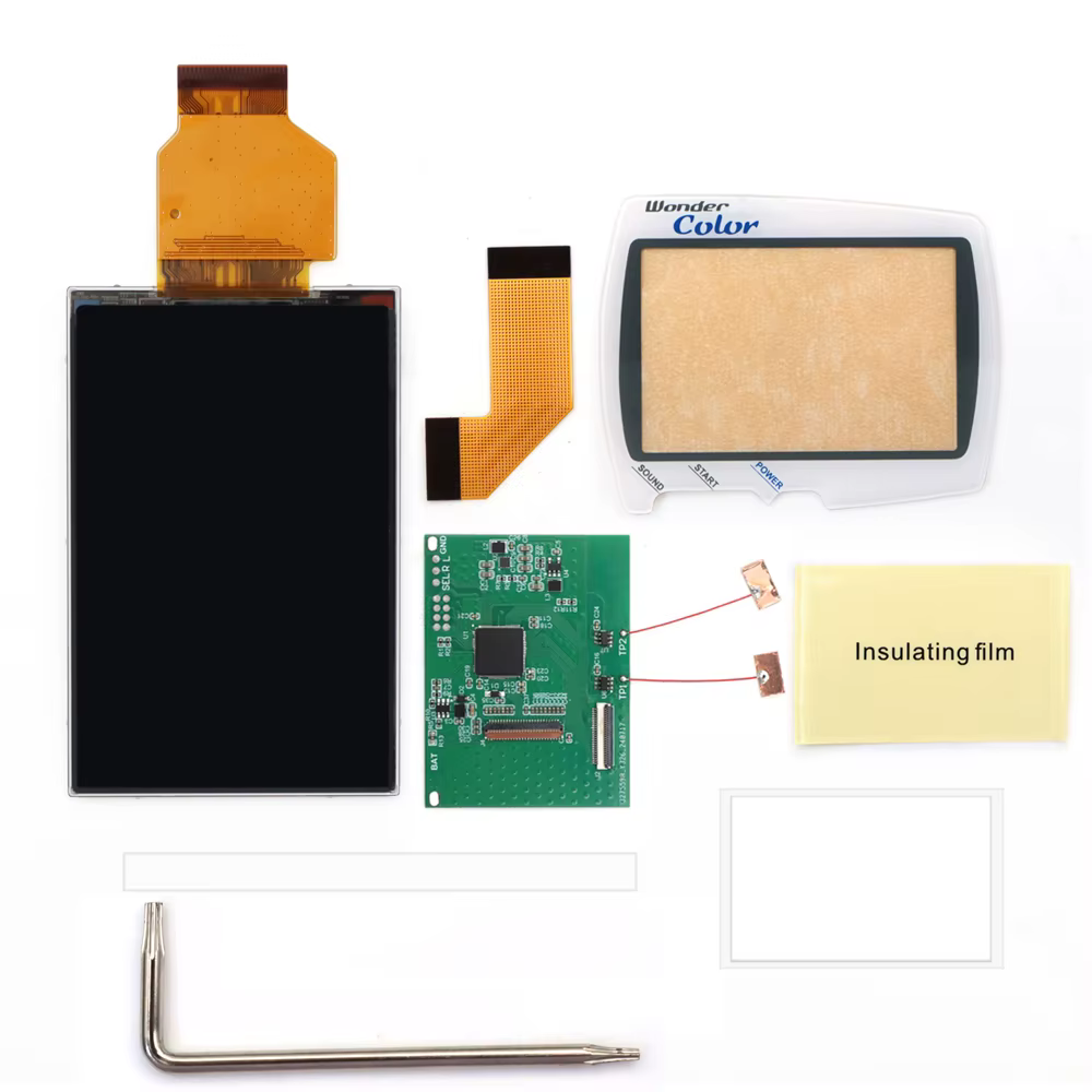 Écran LCD IPS WSC Highlight, kit de bricolage, luminosité du rétroéclairage pour Bandai Wonderfzdocu