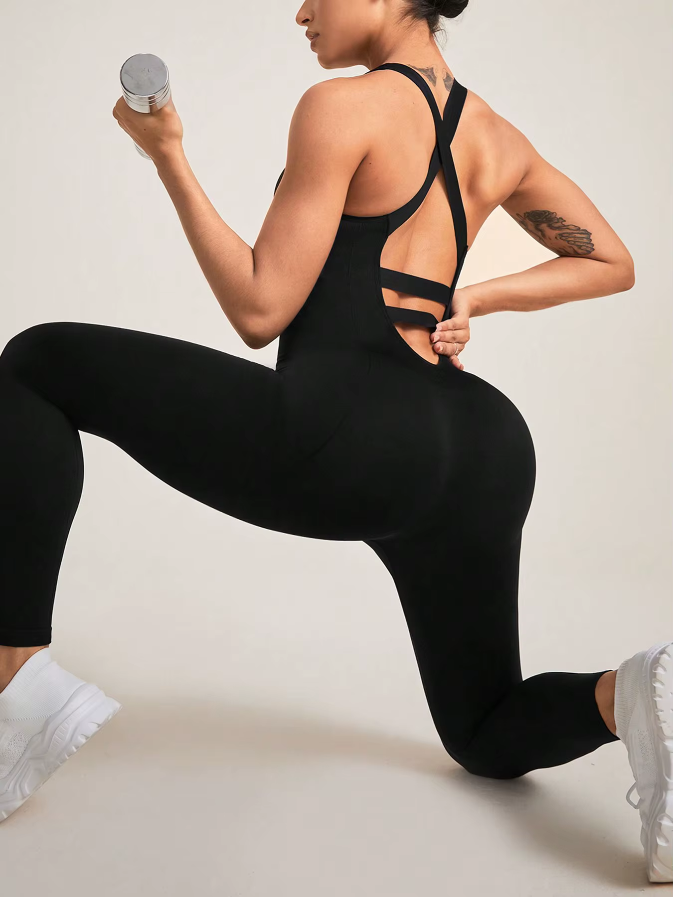Combinaisons pour femmes, barboteuse d'entraînement de yoga une pièce sans couture