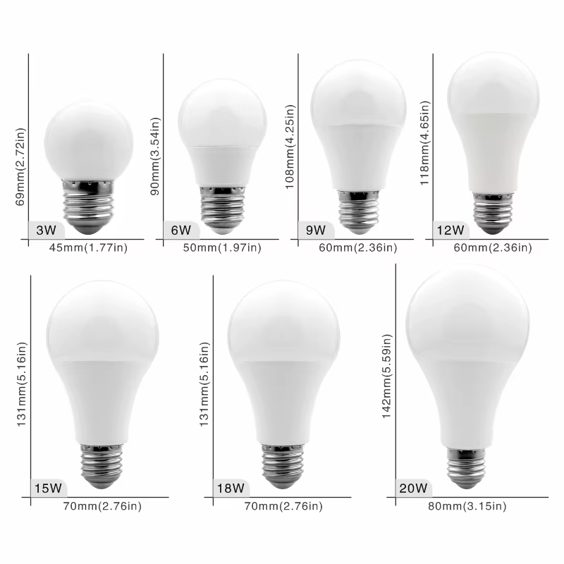 10 pcs/lot E27 E14 LED ampoule 20 W 18 W 15 W 12 W 9 W 6 W 3 W Lampada LED AC 220 V Bombilla project
