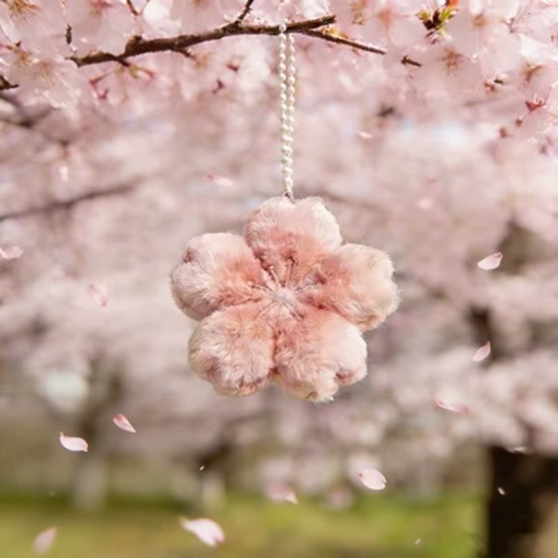 Nouvelle série Sakura 2026 : Pendentif porte-clés en peluche réconfortant, cadeau mignon pour fille,