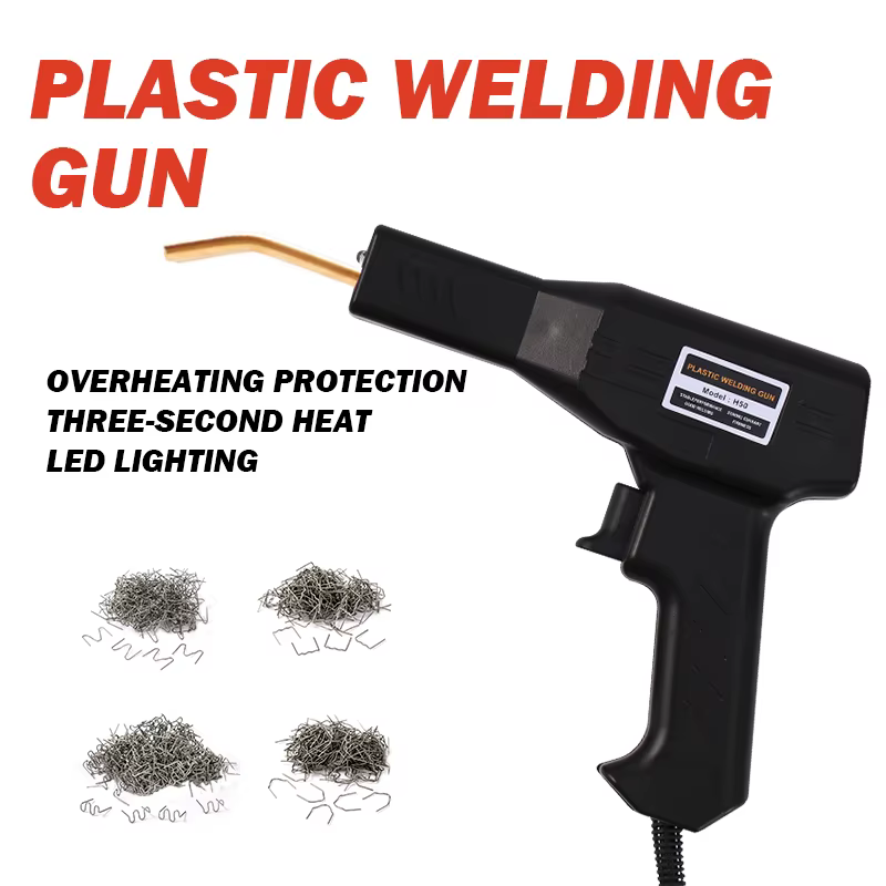 Pistolet à souder pour plastique, Machine à souder pour pare-chocs de voiture avec 4 Types d'agrafes