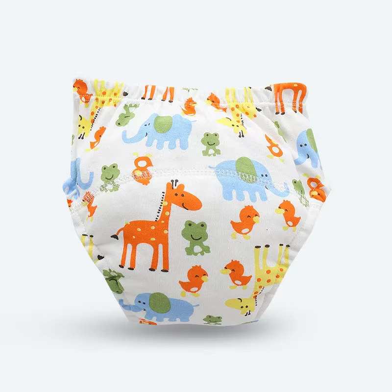Couches imperméables réutilisables en coton doux pour bébé, shorts de pipi, pantalons d'entraînement