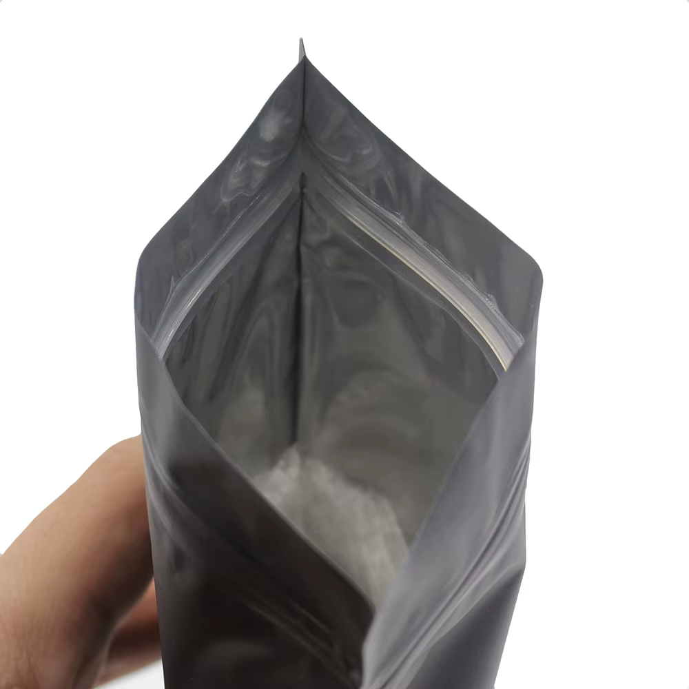 Sac refermable à fermeture éclair pour poudre d'herbes de café, pochettes plates anti-odeur, petits
