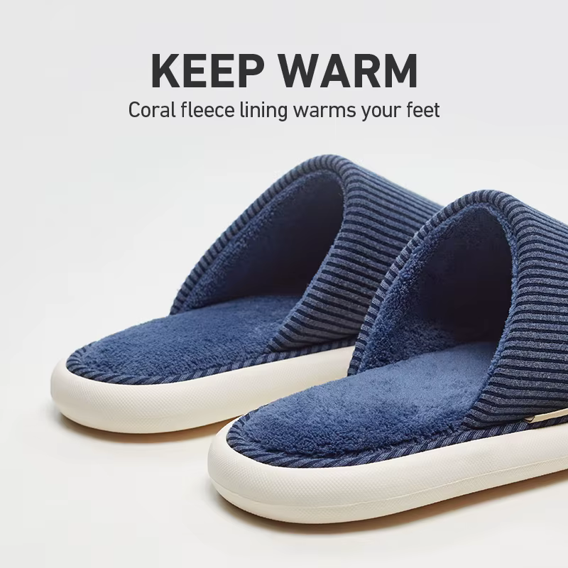 UTUNE-Pantoufles d'NikChaudes et Simples en Peluche pour Homme et Femme, Chaussures de Maison, Non A