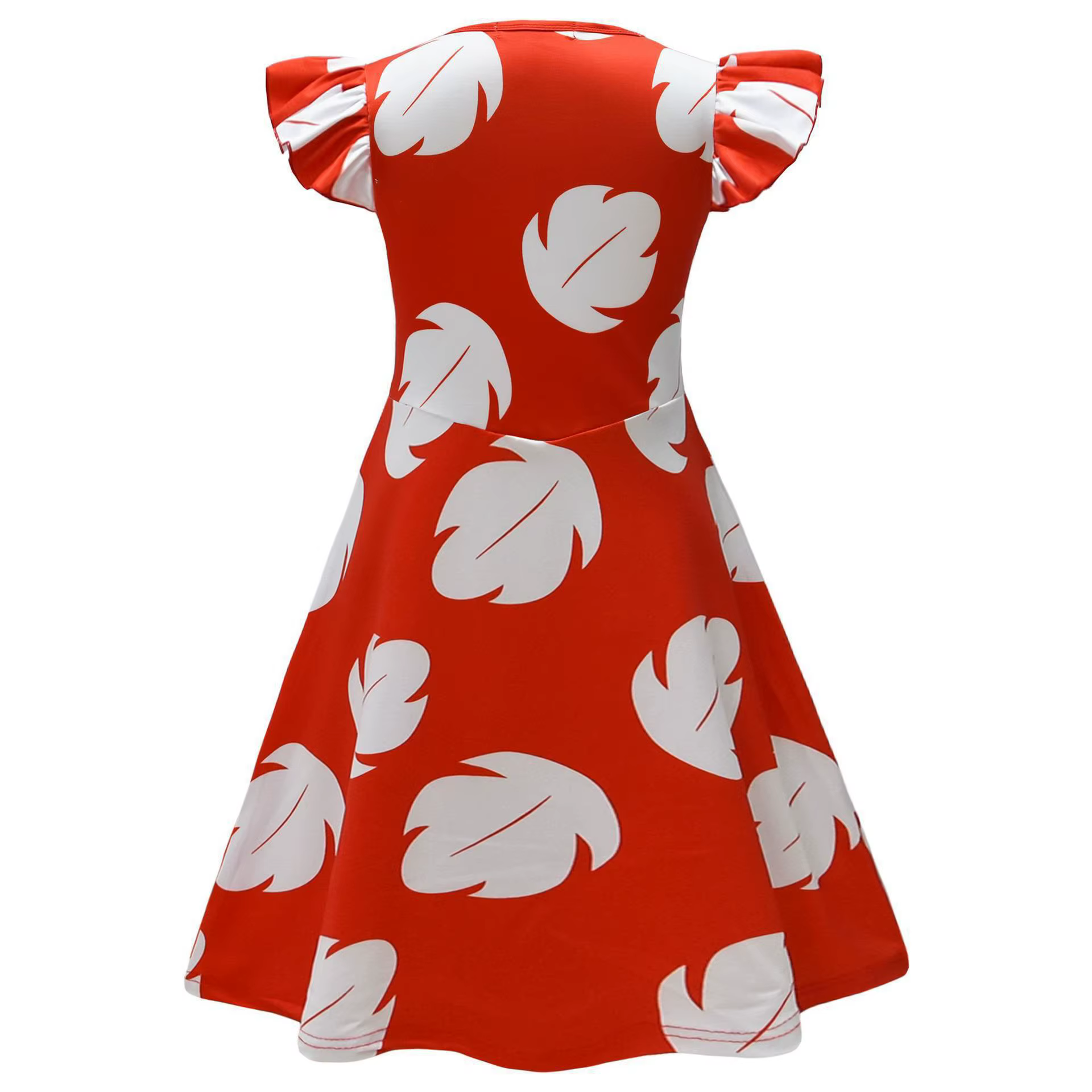 Robe de Costume Disney Lilo & Stitch pour petites filles, Cosplay hawaïen, été, feuilles d'érable bl
