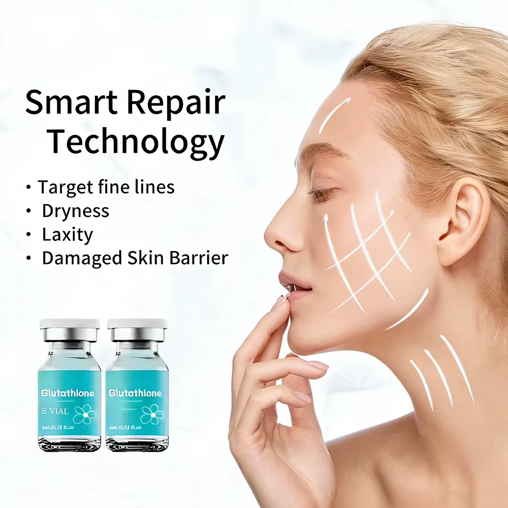 Ampoule éclaircissante à la glutathion 10ml×5 - Sérum hydratant en profondeur pour l'élasticité de l