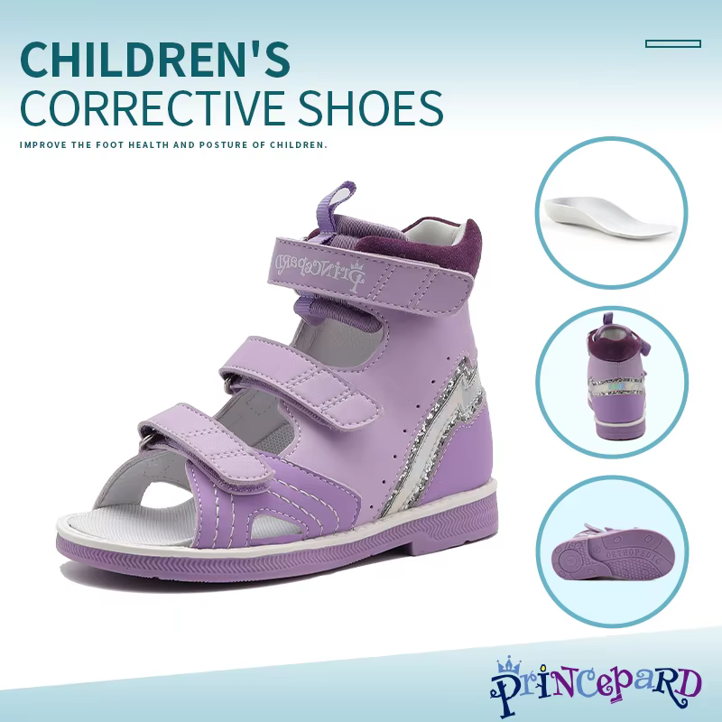 Rosa epard-chaussures orthopédiques 4 roues motrices, sandales montantes pour tout-petits et enfants