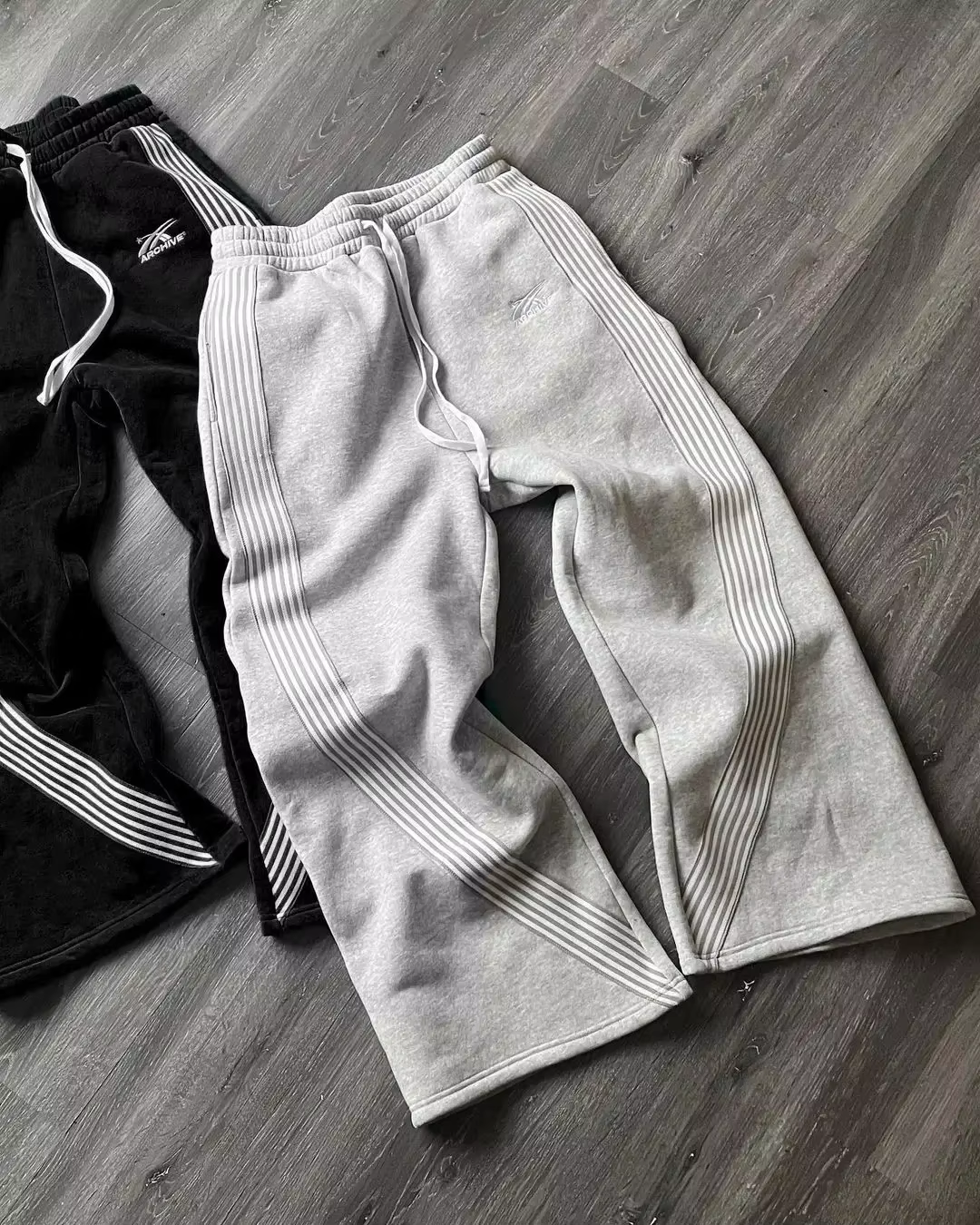 Y2k gris pantalons décontractés Vintage fonctionnel tactique hommes femmes Premium Jogging pantalon 