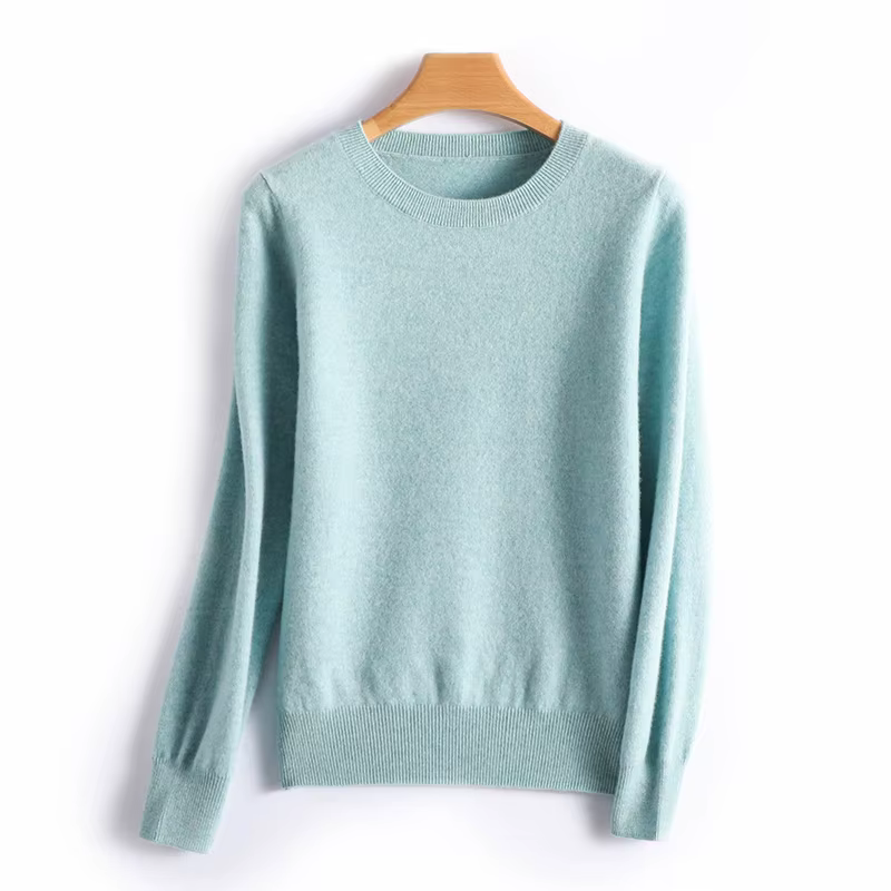 Pull fin à col rond pour femme, haut tricoté décontracté, sous-couche courte, à la mode, 18 couleurs