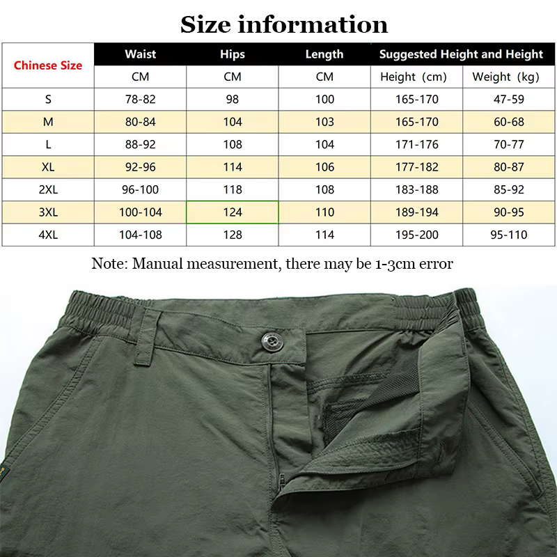 Pantalon Cargo tactique d'été pour hommes, léger, décontracté, imperméable, résistant à l'usure, mul