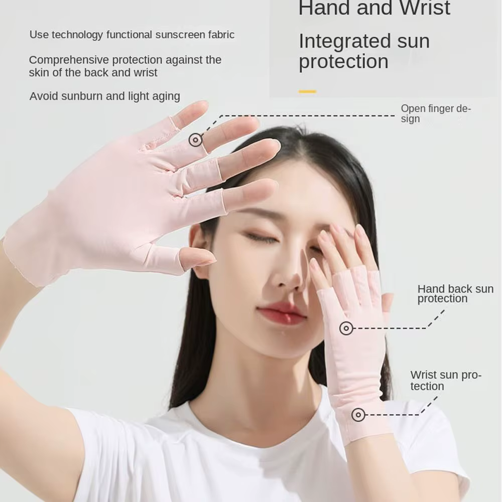 Gants de Protection solaire Anti-UV, pour protéger la peau des doigts, Protection UV des ongles, gan
