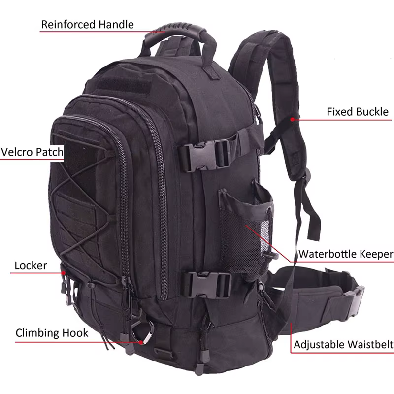 60L militaire tactique sac à dos armée Molle assaut sac à dos voyage en plein air randonnée sacs à d