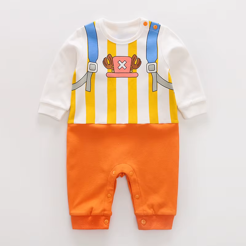 Body en coton à manches longues pour nouveau-né, Style Cape Anime, barboteuse mignonne pour enfants