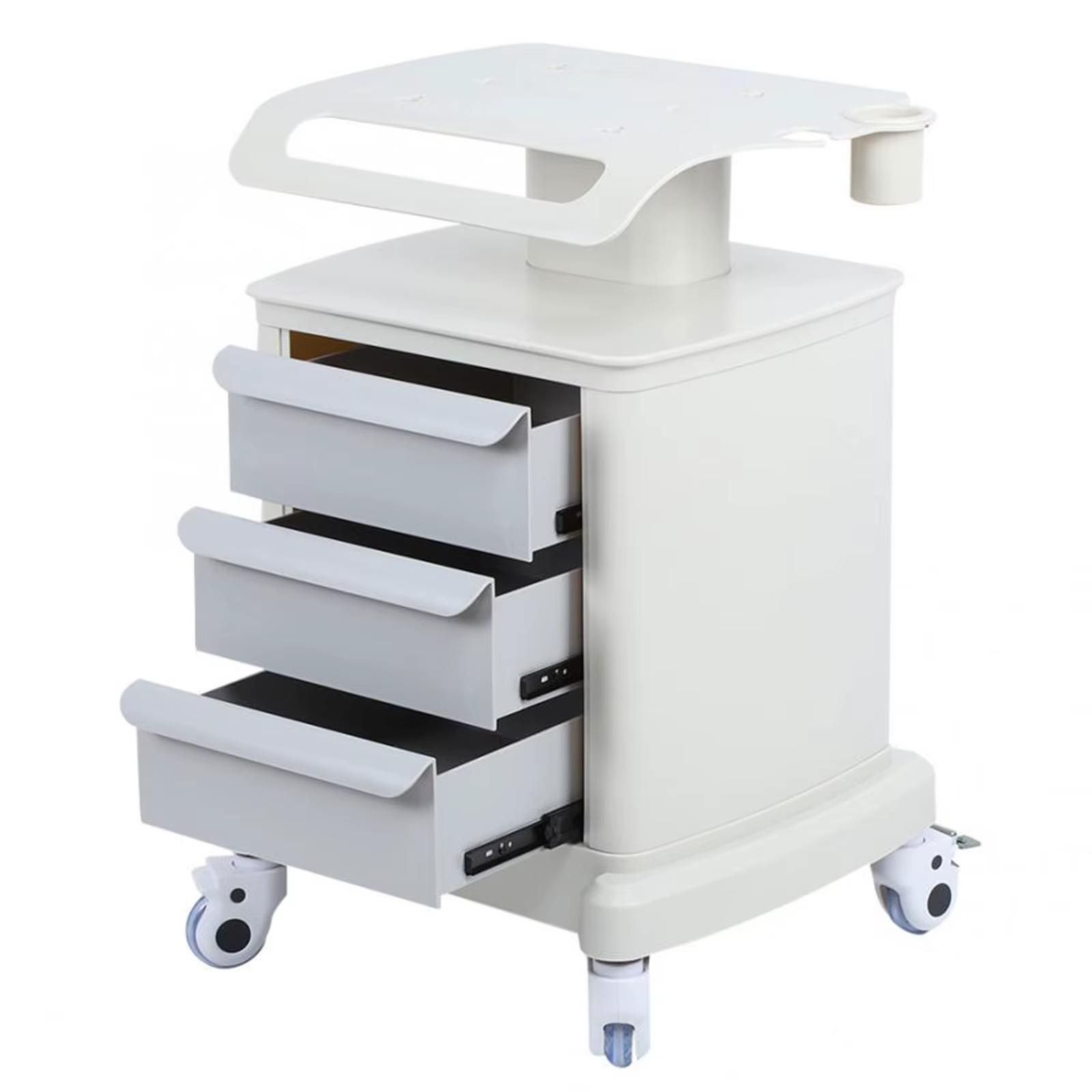 Chariot mobile multifonction à 3 couches pour salon de beauté, chariot de spa, chariot de support as