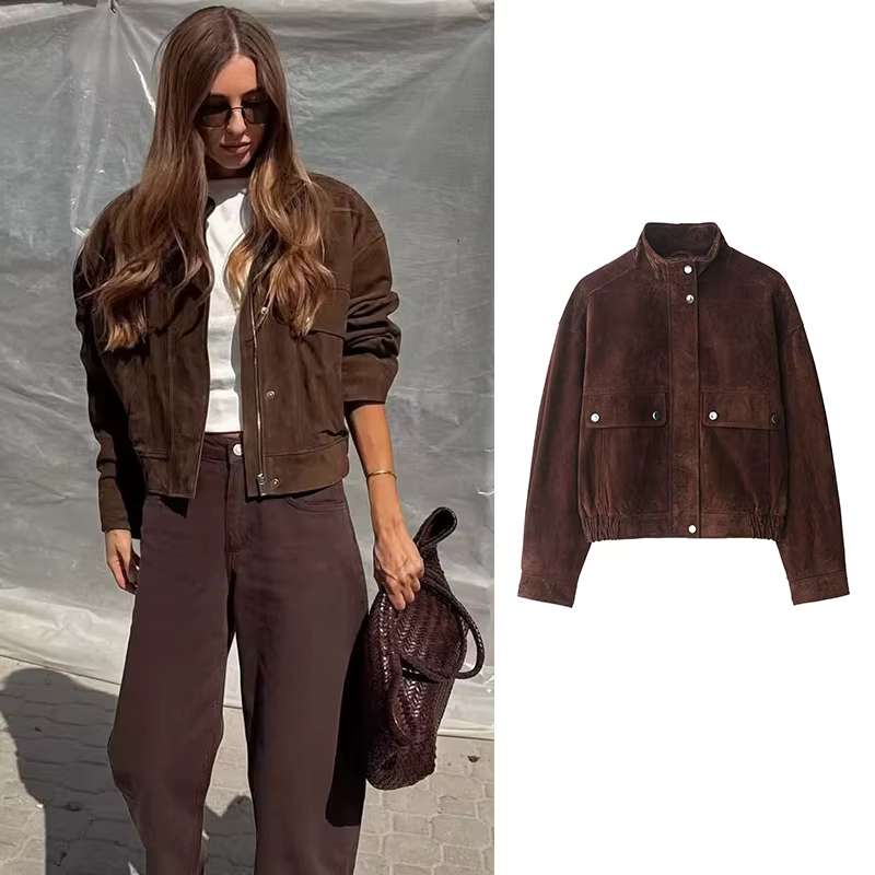 Vestes d'automne pour femmes, nouvelle mode, grande poche, élégantes, amples et chaudes, manteaux Ch