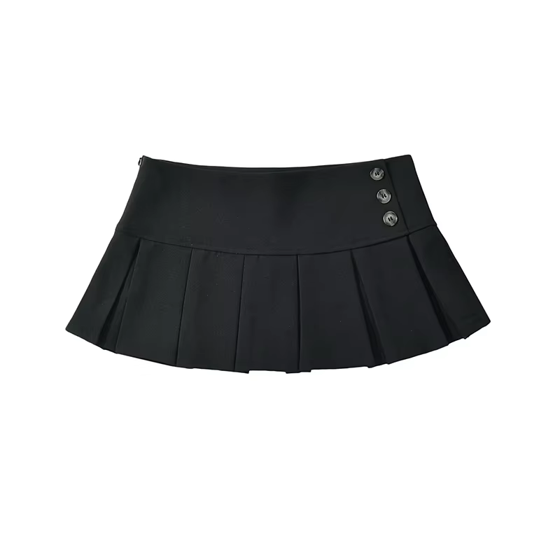 YENKYE – Mini jupe plissée rétro américaine pour femmes, Sexy, taille basse, jupes d'été Cool Girl Y