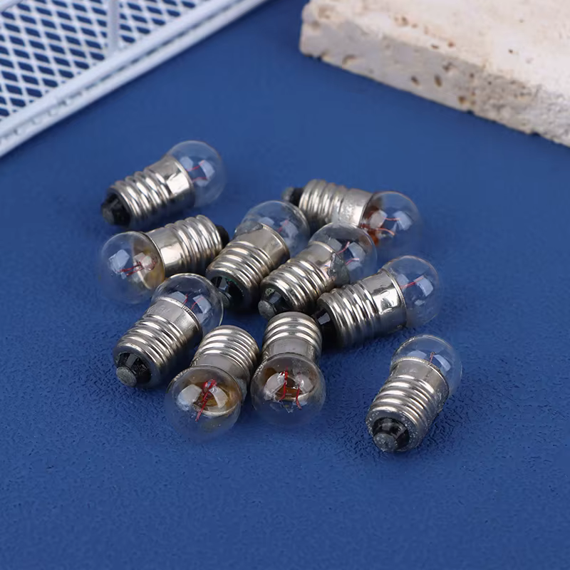 Petites ampoules rondes miniatures pour la maison, lampe de poche, perles d'ampoule, canon à lumière