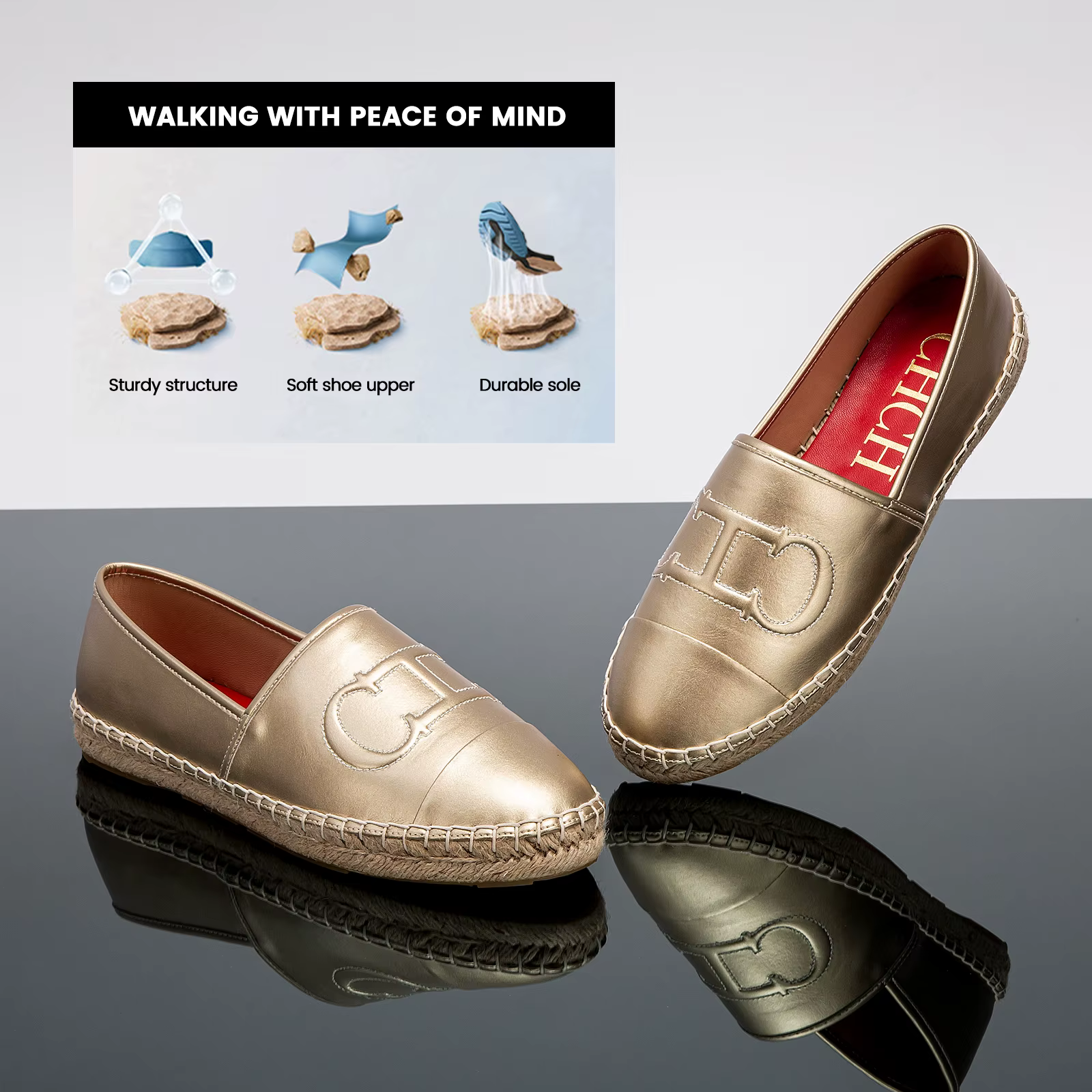 CHCH chaussures Lefu pour femmes nouvelles chaussures d'extérieur antidérapantes faites à la main po