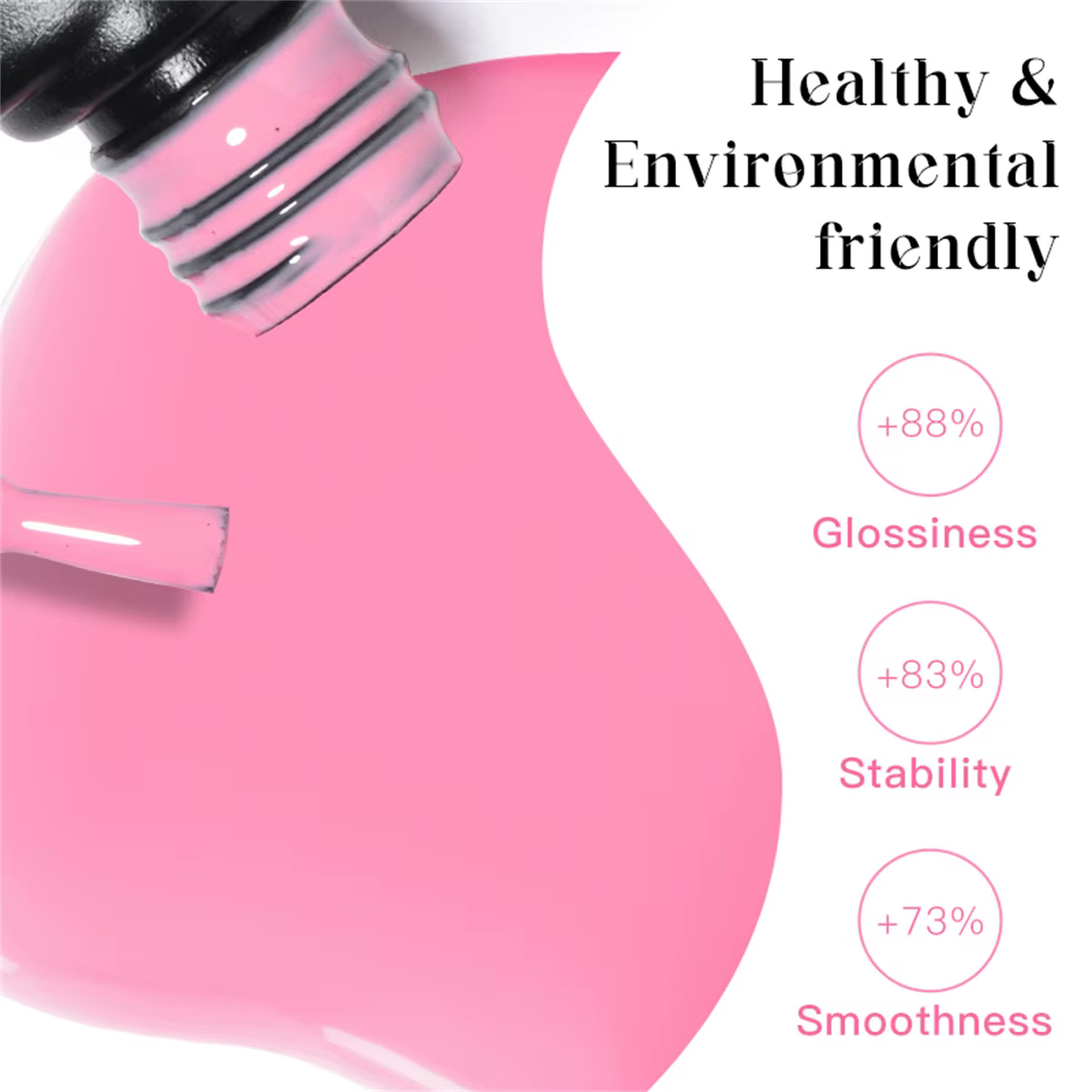 7 pièces Gel vernis à ongles ensemble HEMA gratuit rose rouge paillettes Semi Permanent tremper UV G