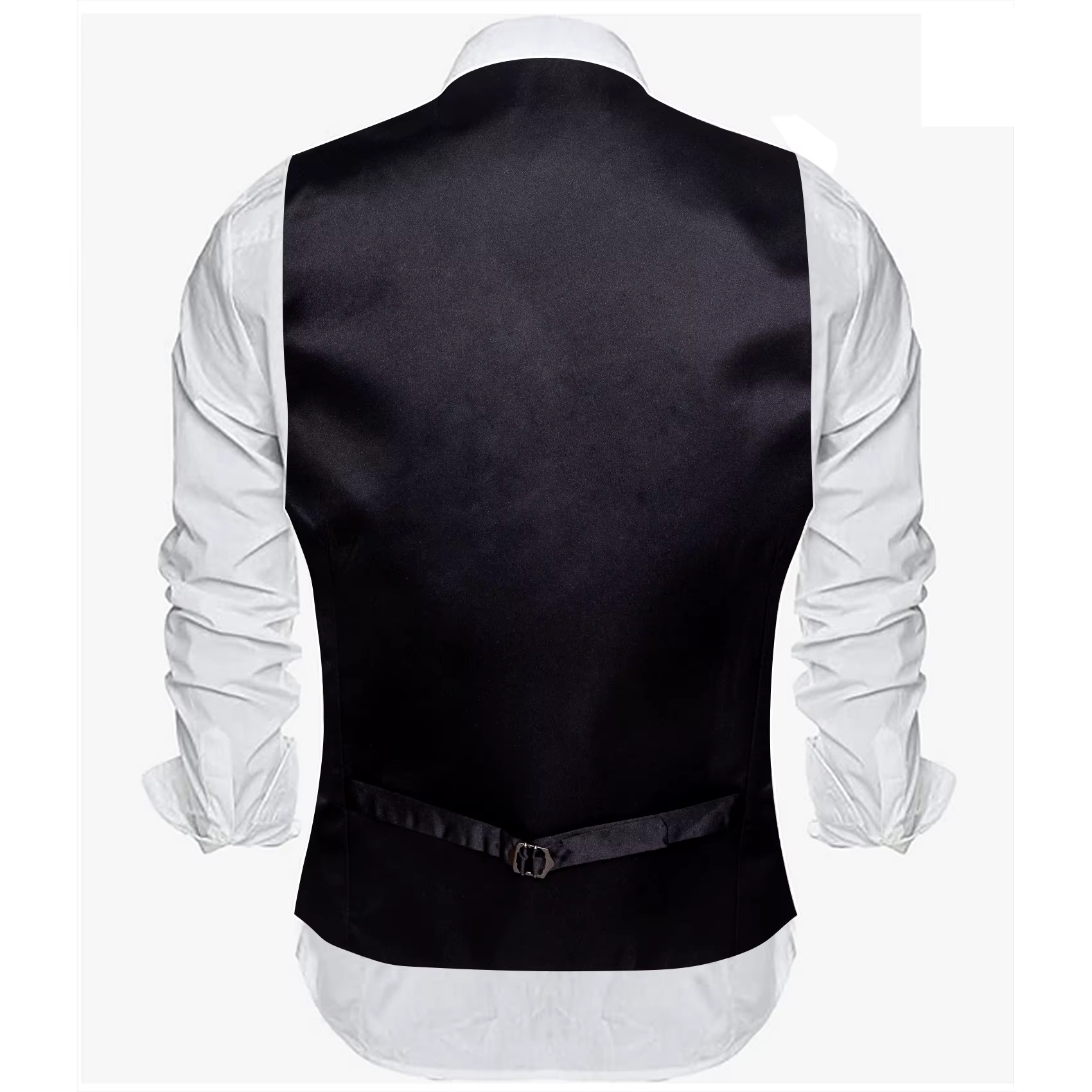Ensemble gilet et cravate pour homme à motif cachemire – Gilet formel avec pochette de poche, idéal