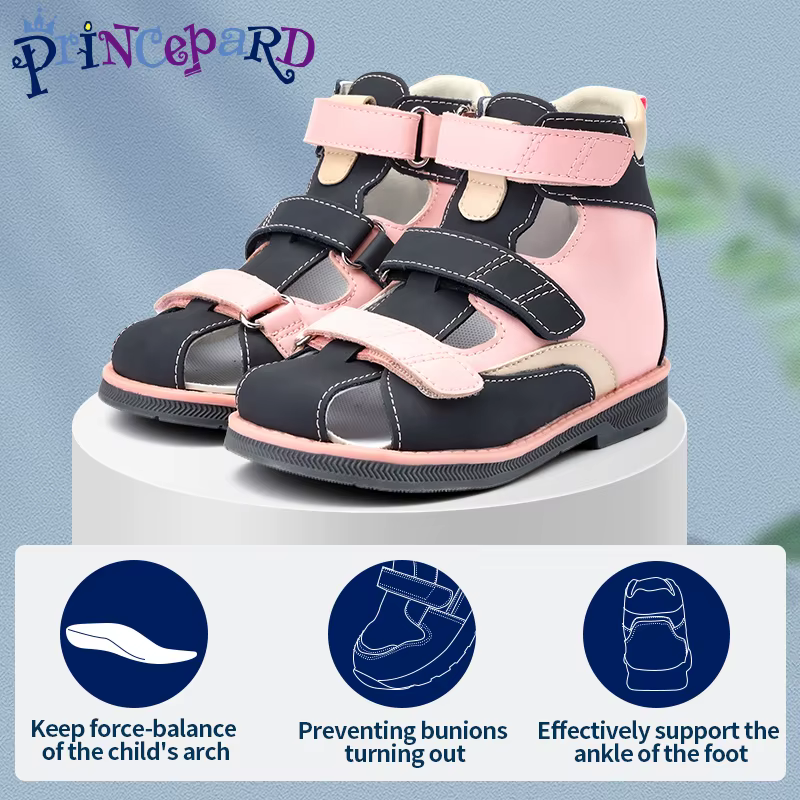 Rosa Epard-Sandales en Denim pour Enfant, Chaussures d'Été Respirantes, Fermées, Orth4WD, Dos Haut,