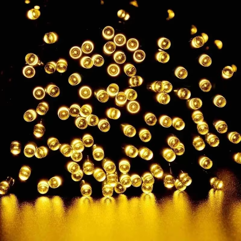 Guirlande lumineuse solaire extérieure LED décoration de noël, guirlande lumineuse solaire fée lumiè
