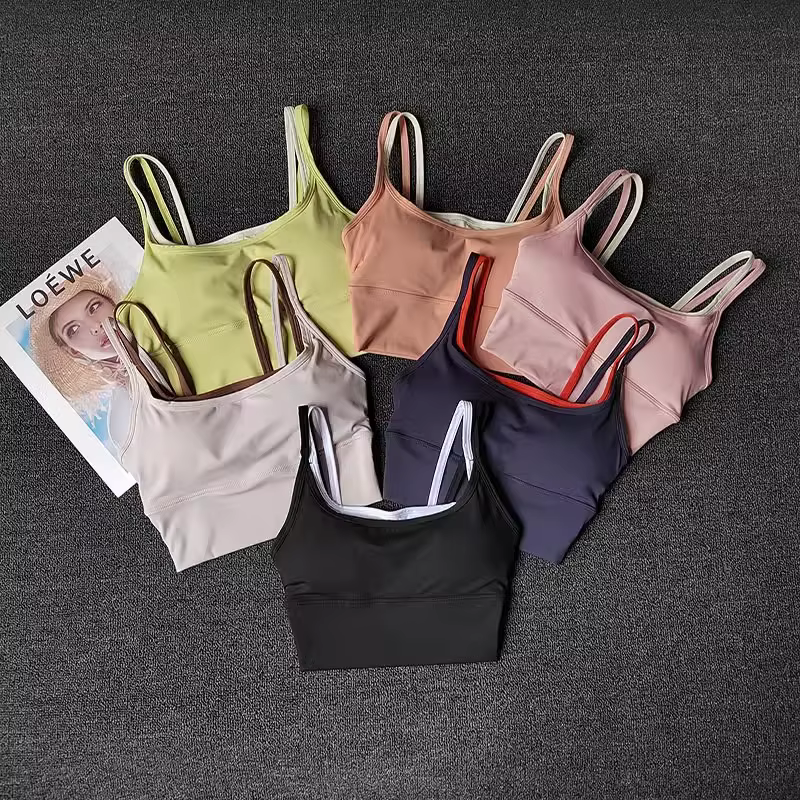 Soutien-gorge de Sport respirant pour femmes, résistant aux chocs, hauts de Fitness, Push Up, haut c