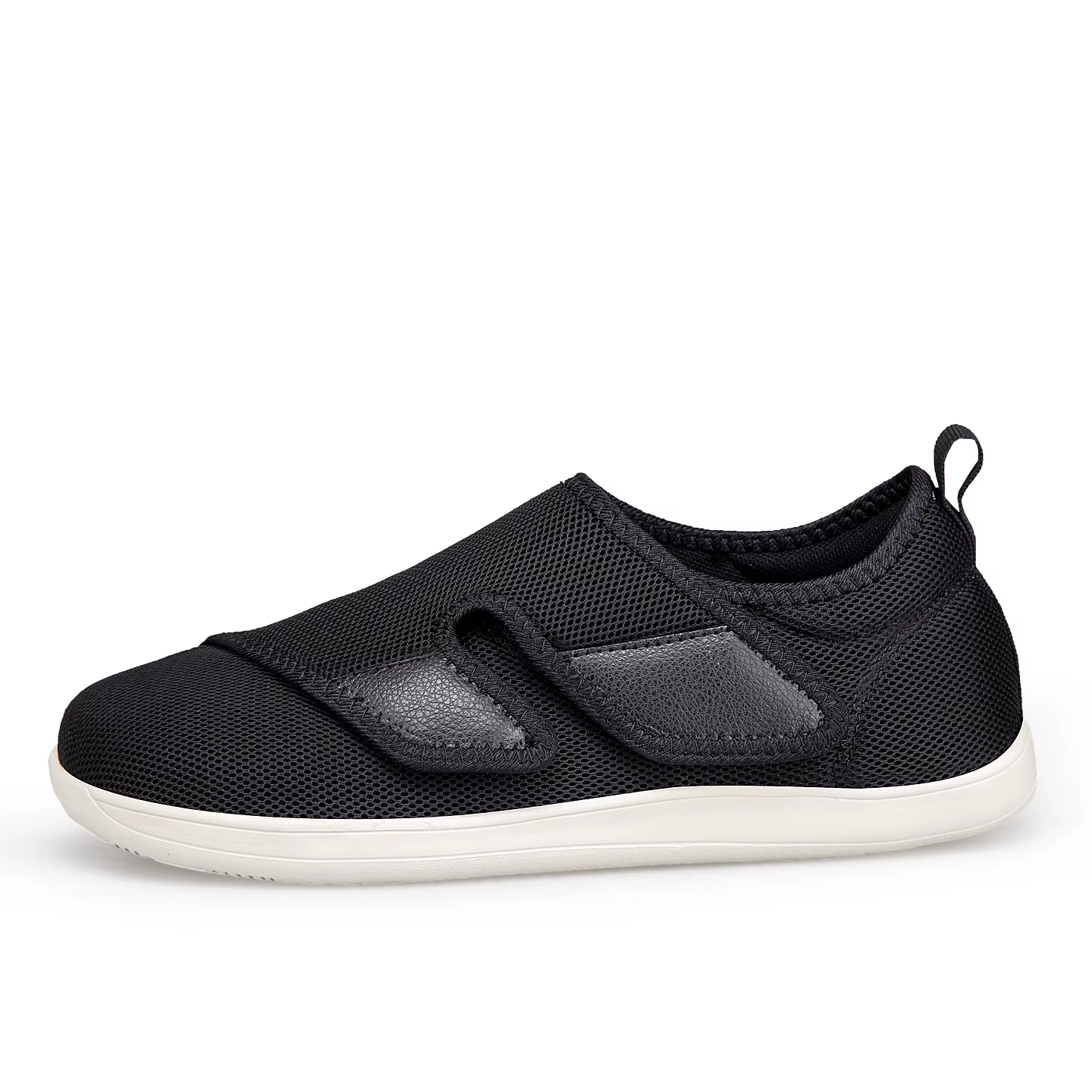 Chaussures Diabétiques Homme EasyTop pour Personnes Âgées, Orthopédiques, Pieds Gonflés, Réglables, 