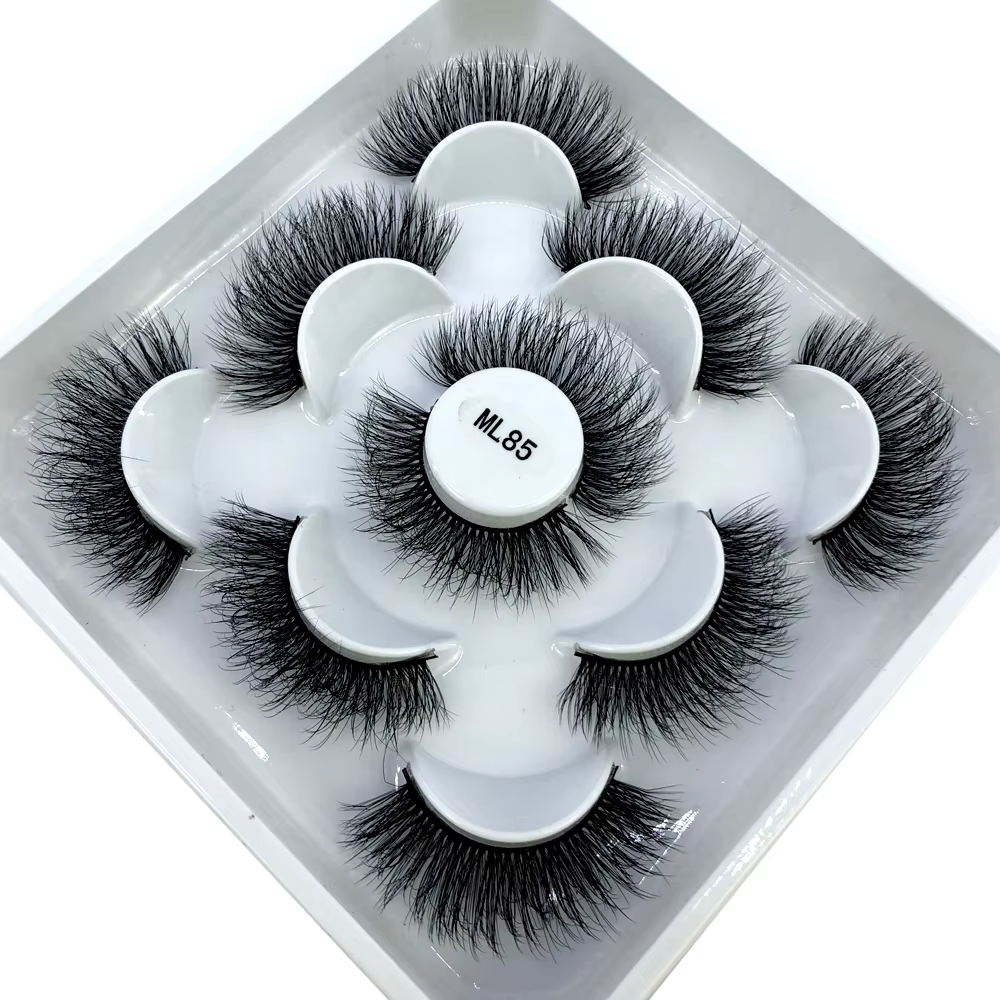 Nouveau 5 paires 8-25mm naturel 3D faux cils faux cils kit de maquillage vison cils extension vison 