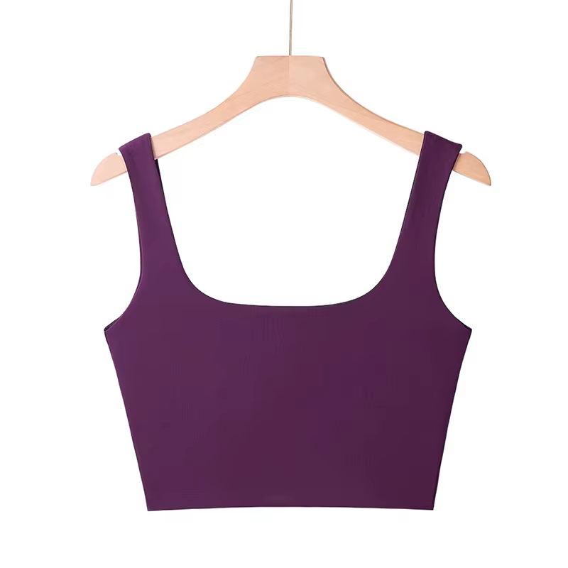 Nouveauté Été 2025 – Débardeurs Sexy Sans Manches pour Femme, Col Carré Court Tendance, 6 Couleurs