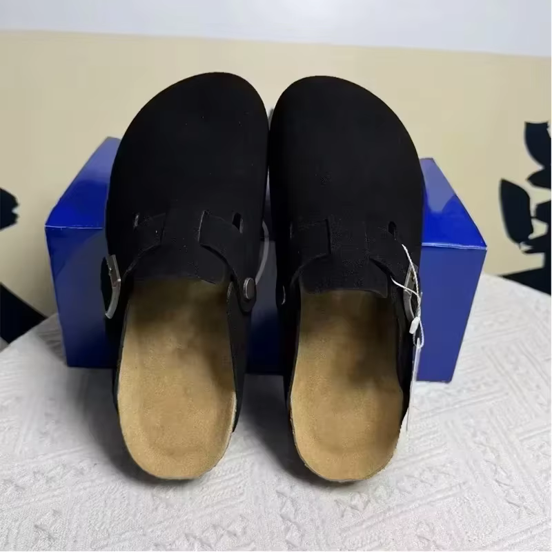 Nouvelles sandales en cuir pour hommes et femmes 2026 - Printemps Automne, style décontracté rétro,
