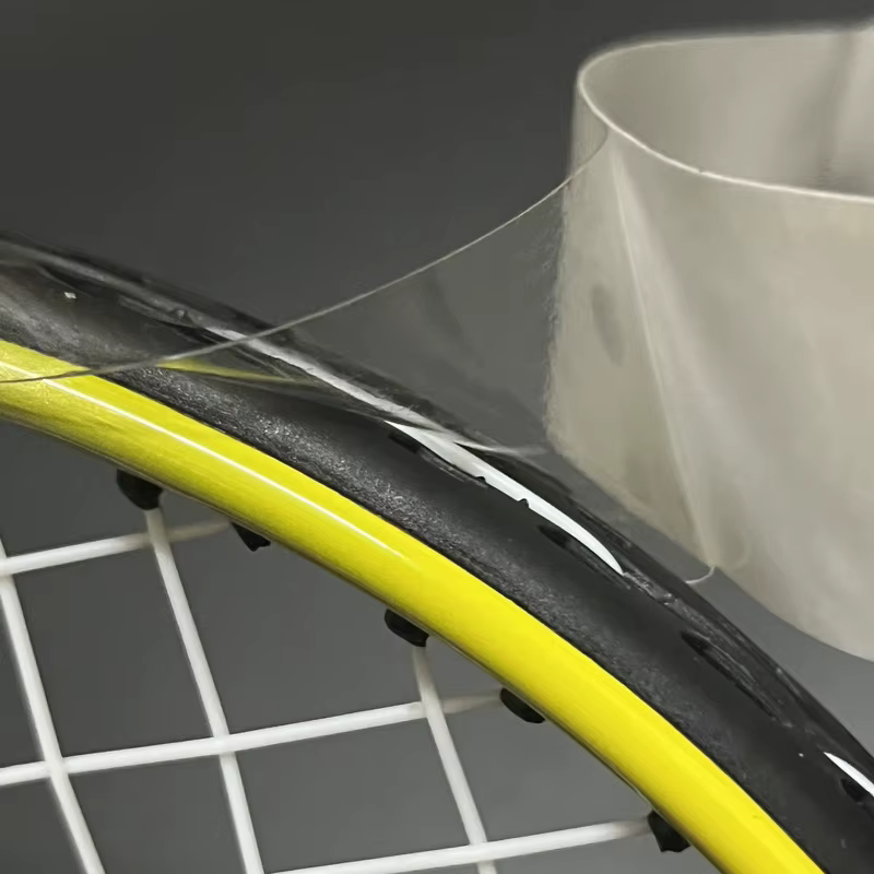 Bande de protection de bord de tête de raquette de Tennis auto-adhésive épaisse, 2 pièces, accessoir