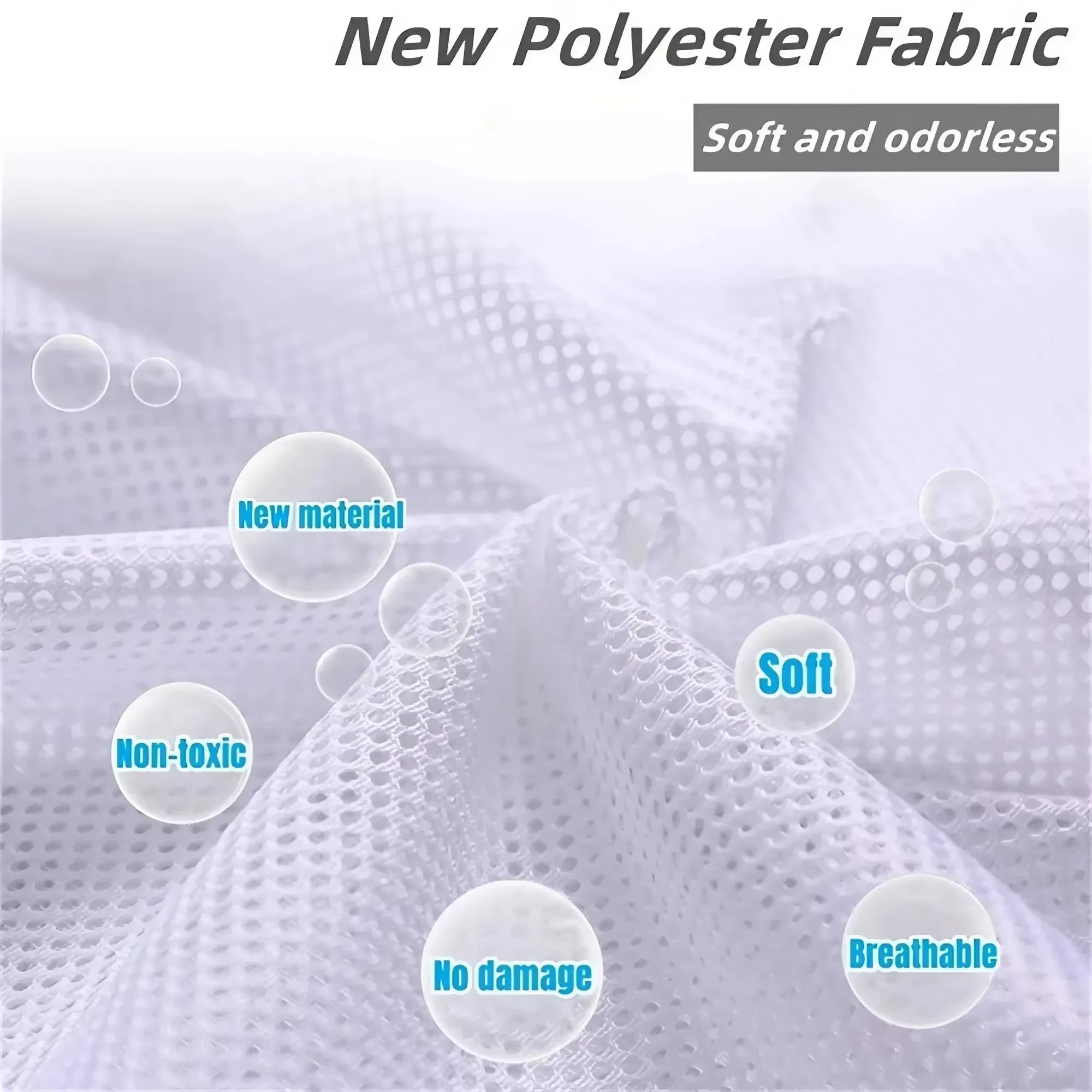 Sac à linge en maille – lavable en machine, pour voyage et linge, avec fermeture à cordon pour chemi
