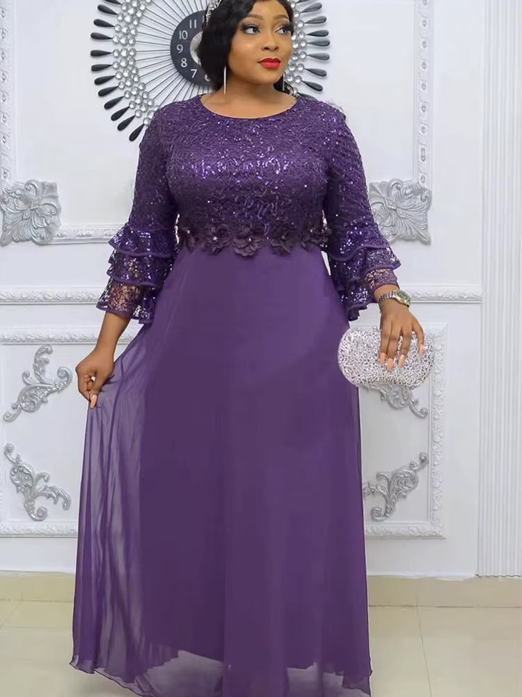 Robe de soirée pour femmes, tenue Dashiki, robe maxi, robe de soirée africaine Dubaï, vêtements de m
