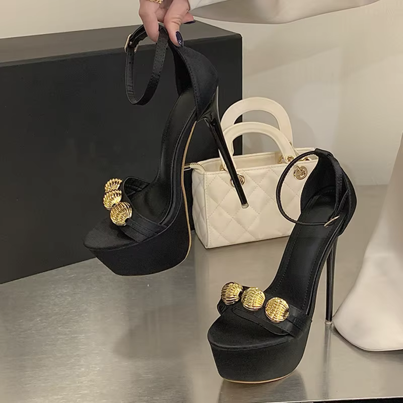 Liyke – sandales d'été à talons super hauts de 16CM pour femmes, chaussures de soirée à bout ouvert