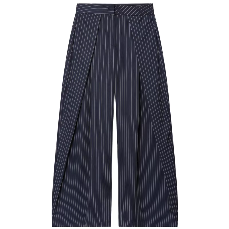 Pantalon Baggy femme pantalon rayé pantalon à jambes larges dames mode décontracté y2k pantalon 2025