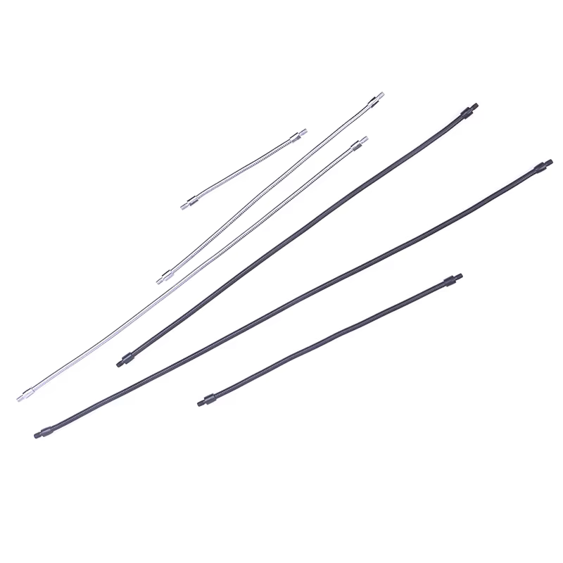 Tuyau de positionnement de Microphone à col de cygne M4, noir et argent, deux dents externes M4, Tub