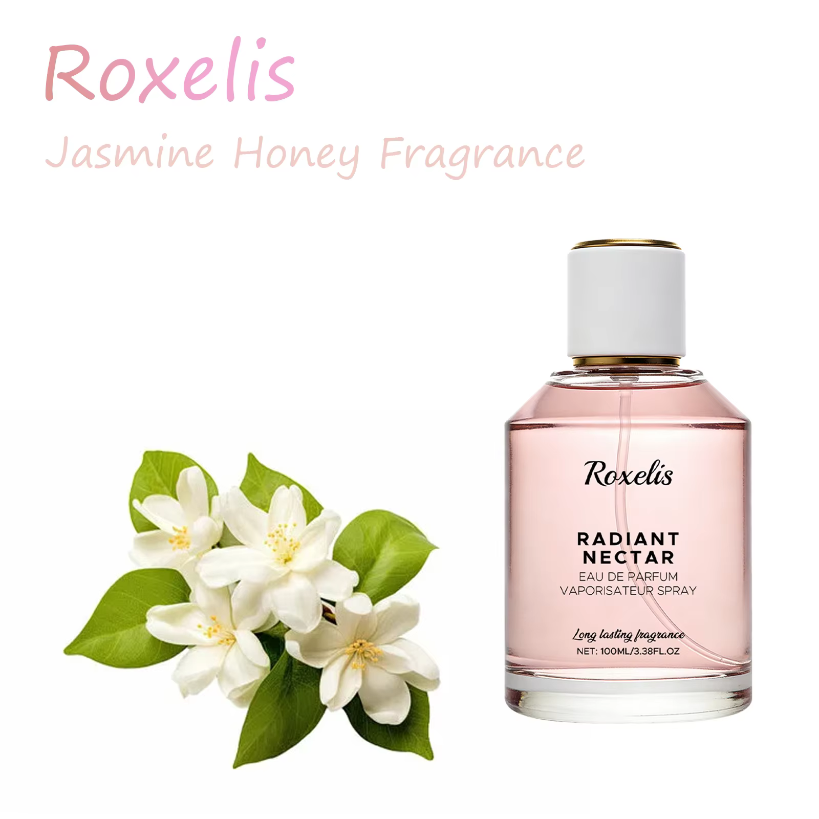 Parfum Jasmin Miel Naturel, Frais, Élégant, Longue Durée pour le Quotidien, les Rendez-vous, le Char