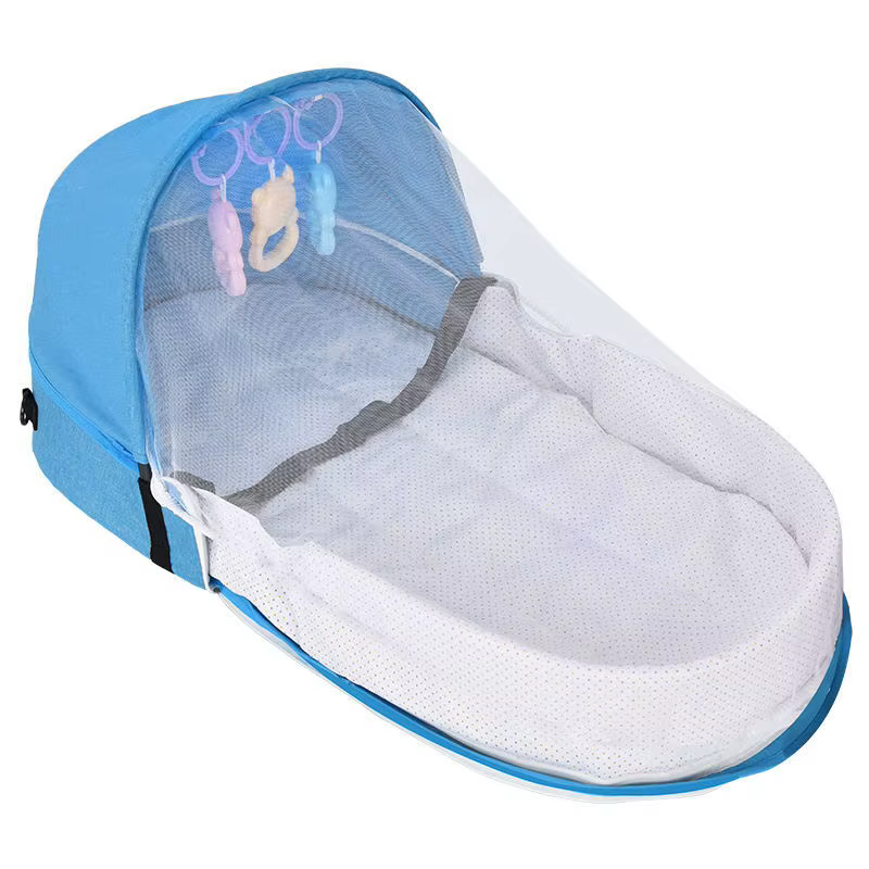 Lit de bébé pliable portable, lit d'appoint pour nouveau-né, anti-pression, lit de voyage avec desig