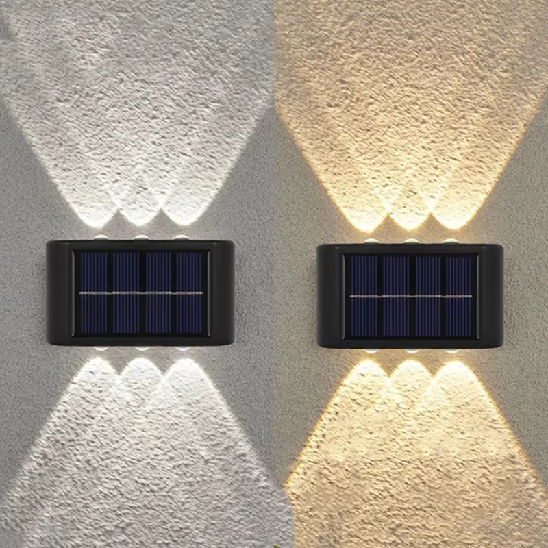 Applique Murale Solaire à 10LED pour l'Extérieur, Imperméable, Haut et Bas, Éclairage Shoous, Décora