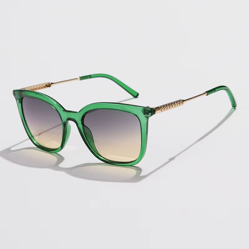 Lunettes de soleil carrées classiques femmes hommes Vintage marque lunettes de soleil cadre en allia
