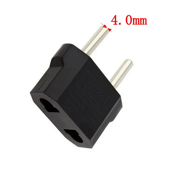 1 pièces adaptateur de prise ue 2 broches vers ue 2 broches rondes prise entrée AC 110 V-250 V 10A c