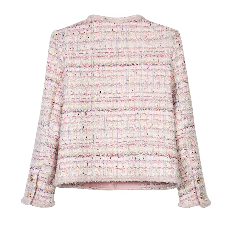 Veste tressée en Tweed romantique, nouveau Style, à la mode, élégante, de luxe, personnalisée, Socia