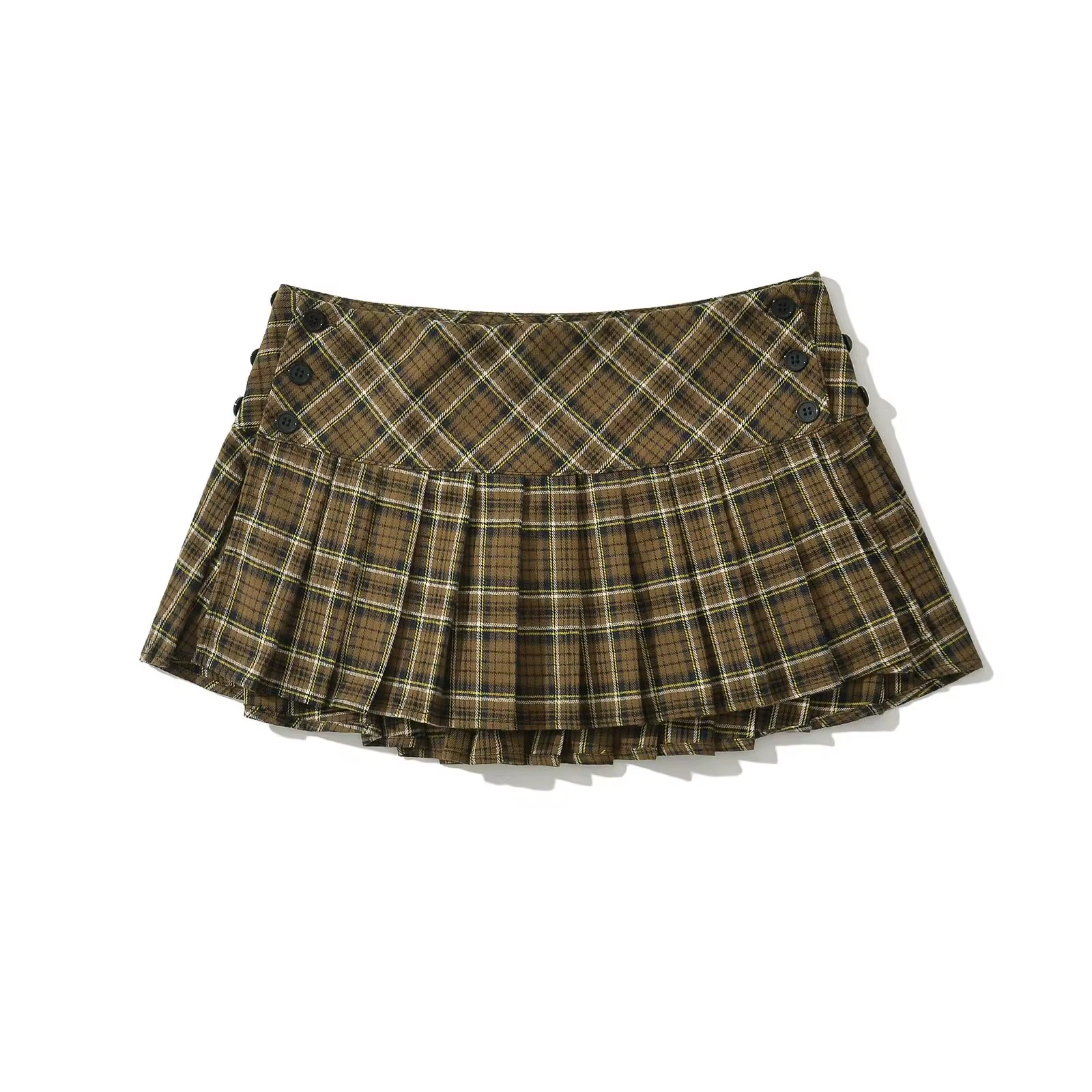 Mini jupes d'été pour femmes, vintage, mode coréenne, jupes à carreaux pour femmes y2k, jupes plissé