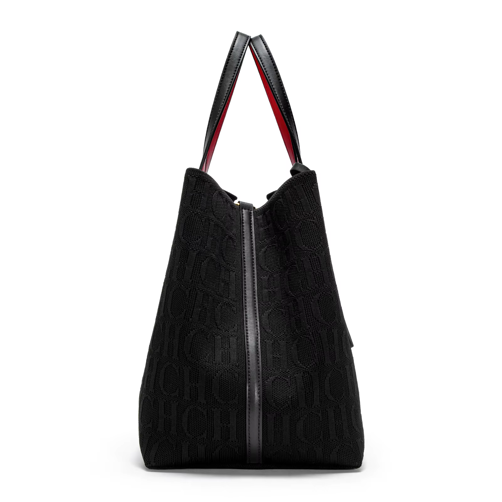 CHCH sac fourre-tout nouvelle grande capacité noir Simple tricoté sac à provisions 27*20*28 cm