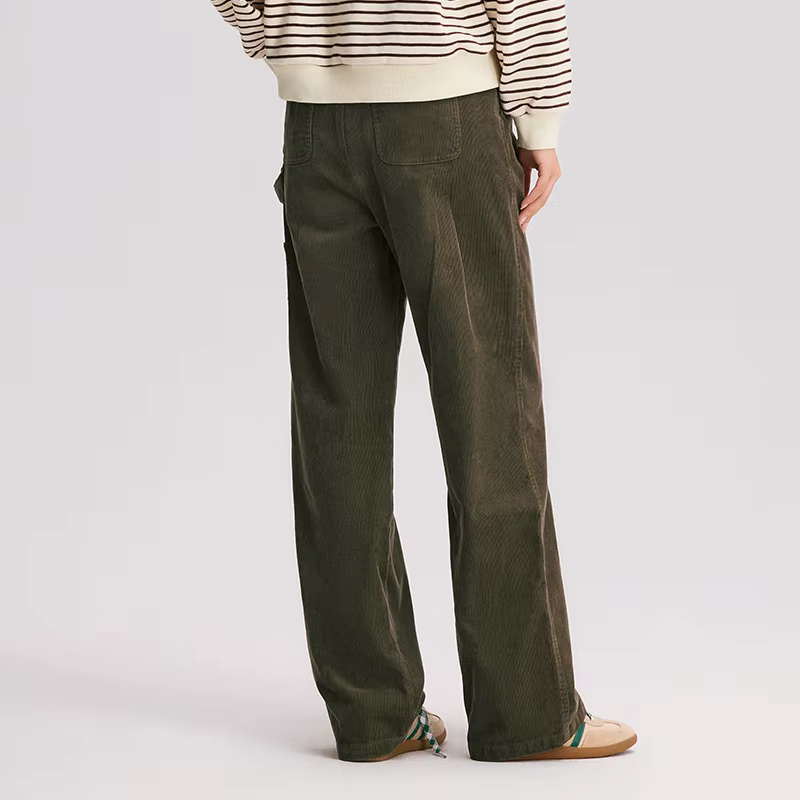 Semir pantalons décontractés femmes velours côtelé coton pantalon à jambes larges 2025 nouveau hiver